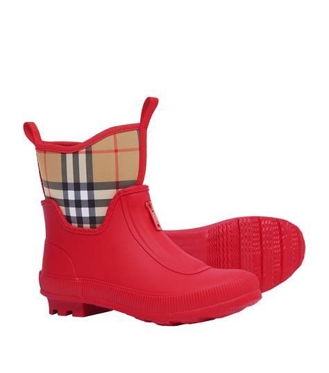 burberry kid rain boot|Burberry flint check rain boot.